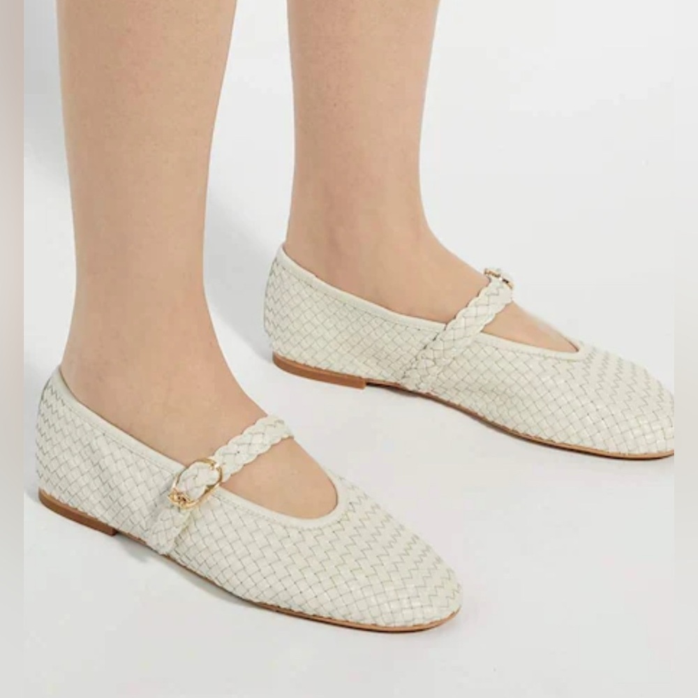 House of Harlow 1960 Cream Woven Women's ballet flats. Very trendy. Size 6 - Picture 4 of 9